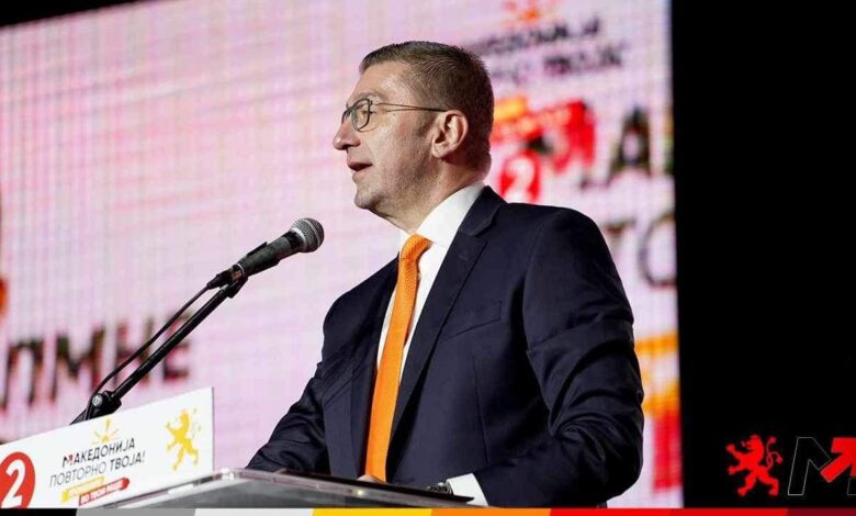 Mickoski  Do të synojë pajtimin dhe bashkimin kombëtar maqedonas